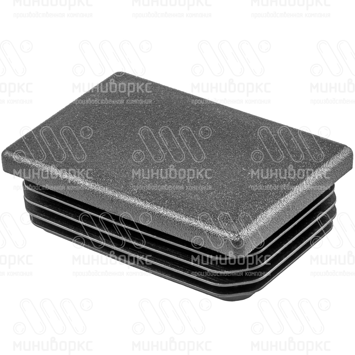 Заглушки для прямоугольной трубы 60x40 – ILR60x40-GRIGIO | картинка 1