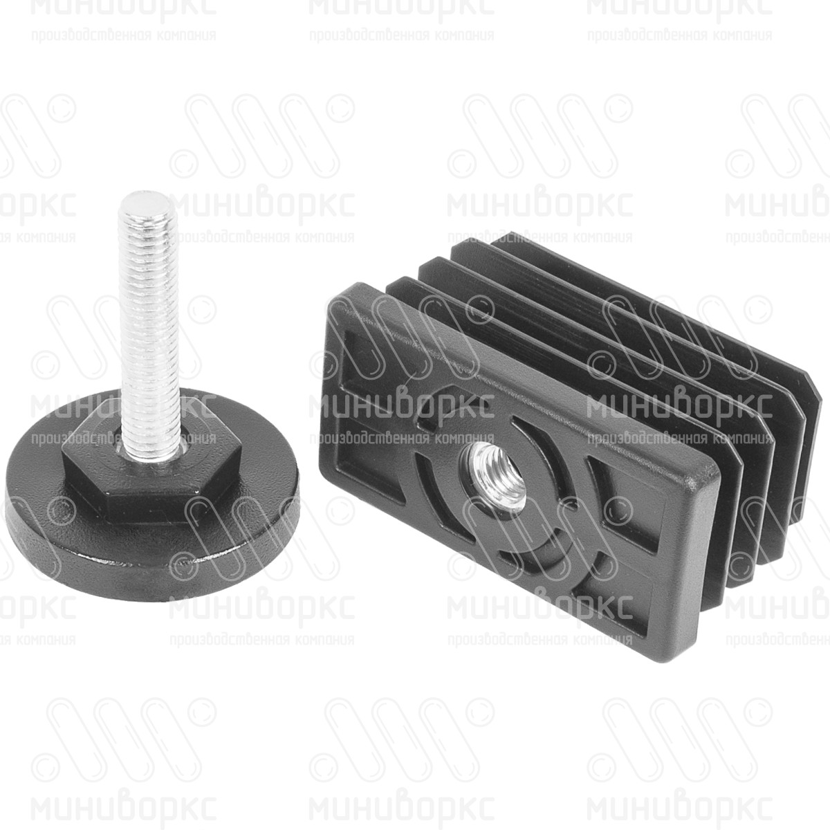 Комплекты прямоугольных заглушек с опорами 60x30 – 30-60M8.D40x25 | картинка 7