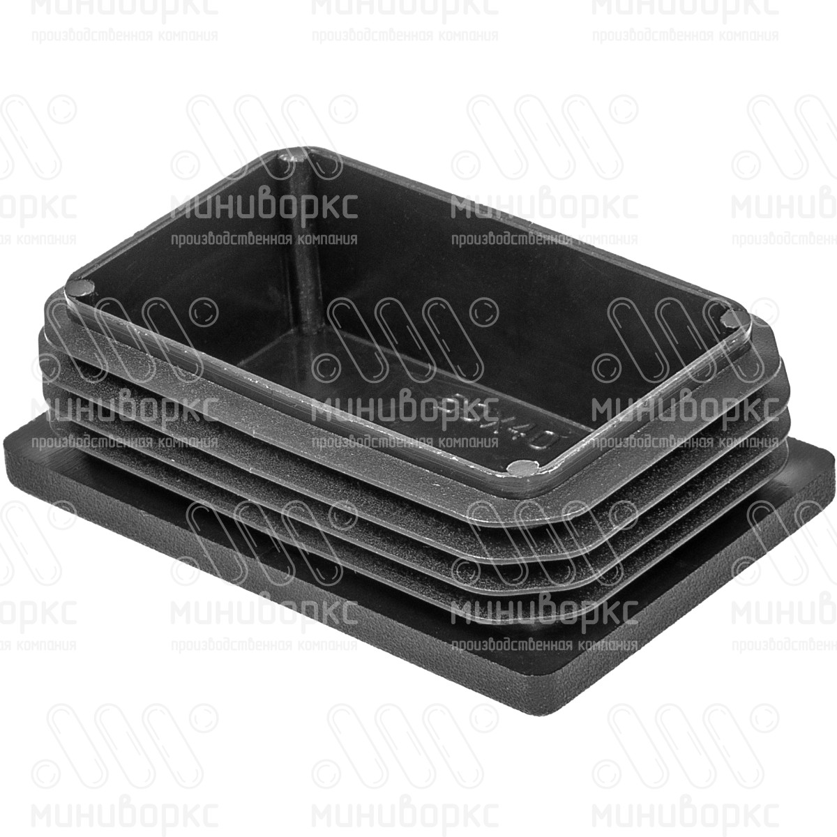 Заглушки для прямоугольной трубы 60x40 – ILR60x40-GRIGIO | картинка 3