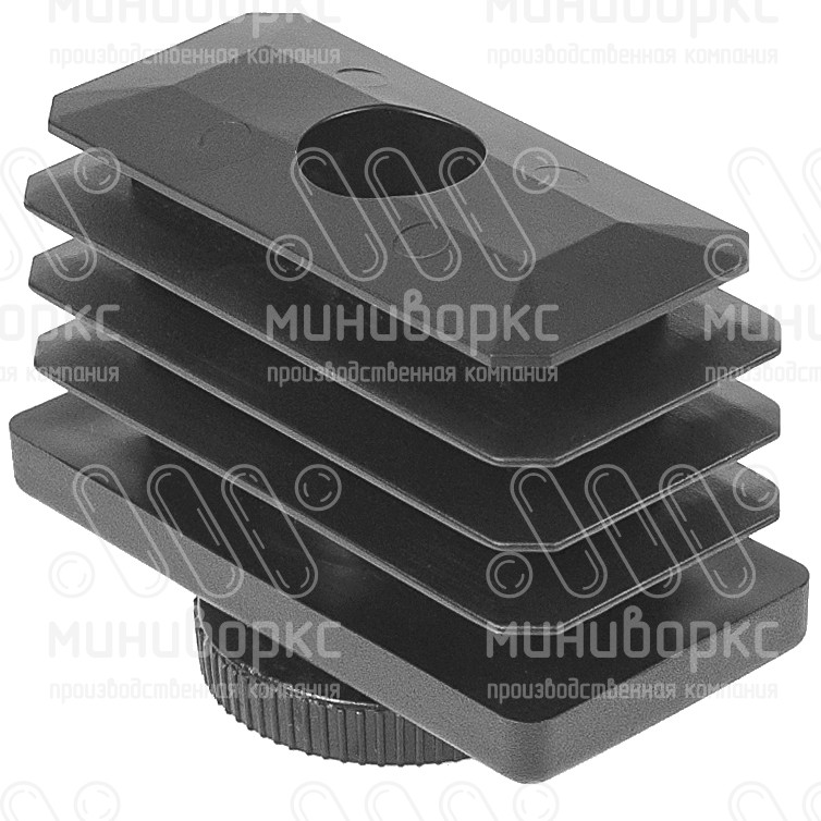 Комплекты прямоугольных заглушек с опорами 60x30 – 30-60M8.D32x15 | картинка 2