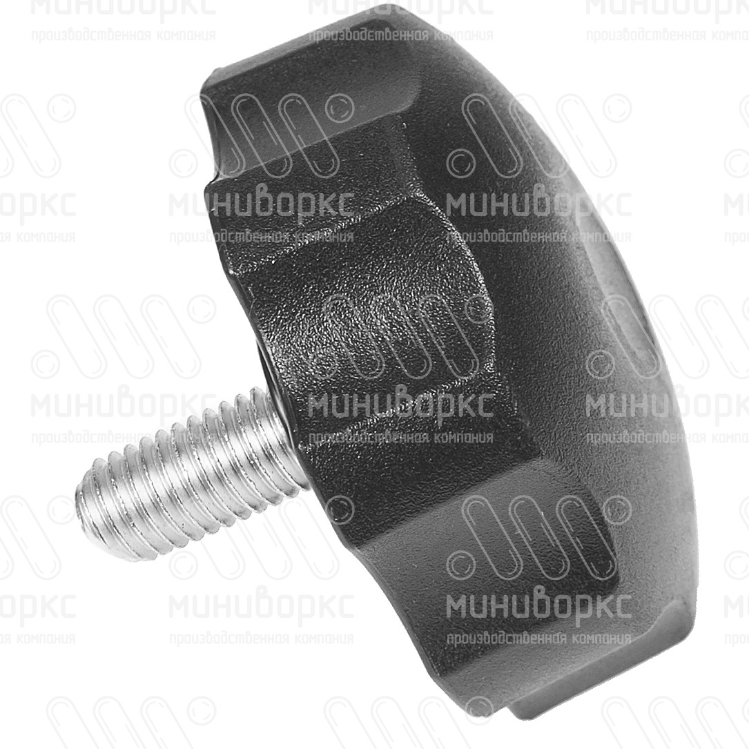 Фиксатор пластиковый с рукояткой m8x35 60 – Ф60М8-35ЧН | картинка 2