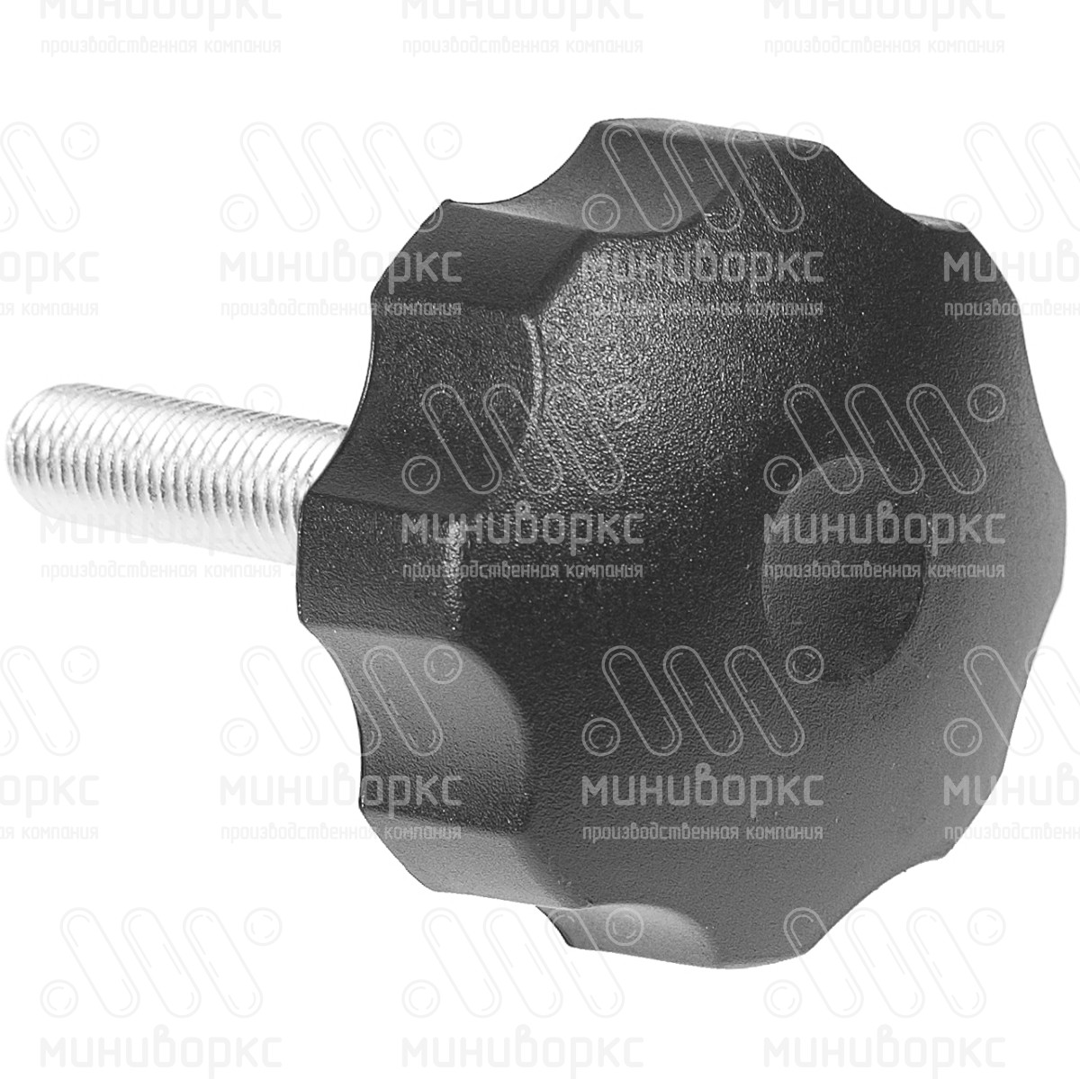 Фиксатор пластиковый с рукояткой m10x75 60 – Ф60М10-75ЧН | картинка 3