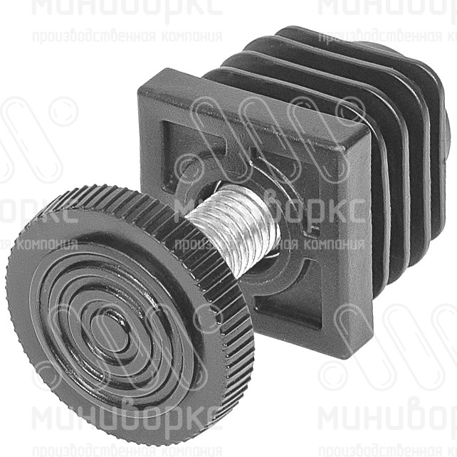 Комплекты квадратных заглушек с опорами 30x30 – 30-30M8.D32x15 | картинка 3