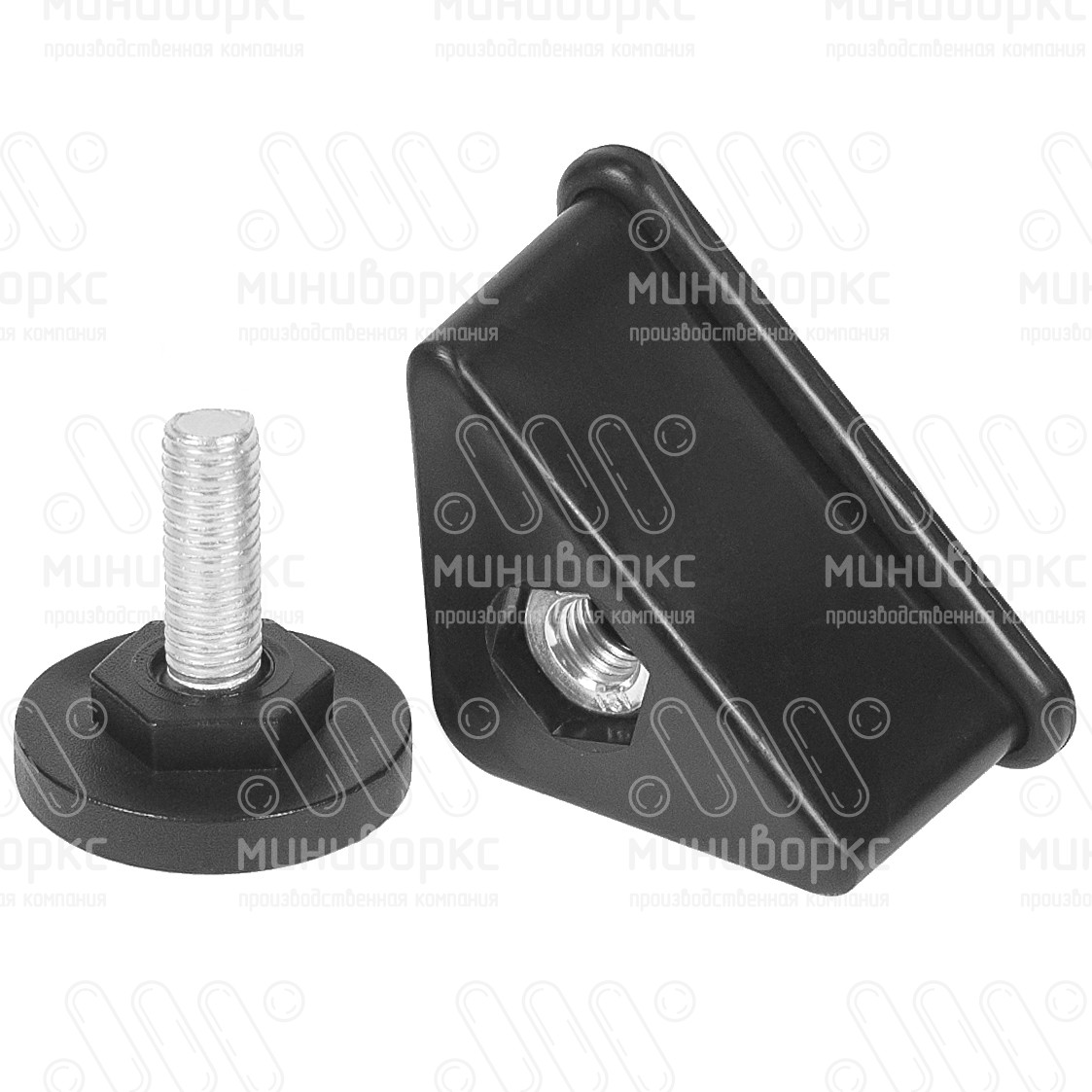 Комплекты опор для уголков и резьбовых опор m10x25 40 – U40-40M10.D40x25 | картинка 4
